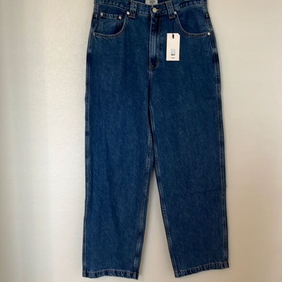 NWT ZGY Ziggy Denim Prison Blue Relaxed Jeans - Picture 1 of 7
